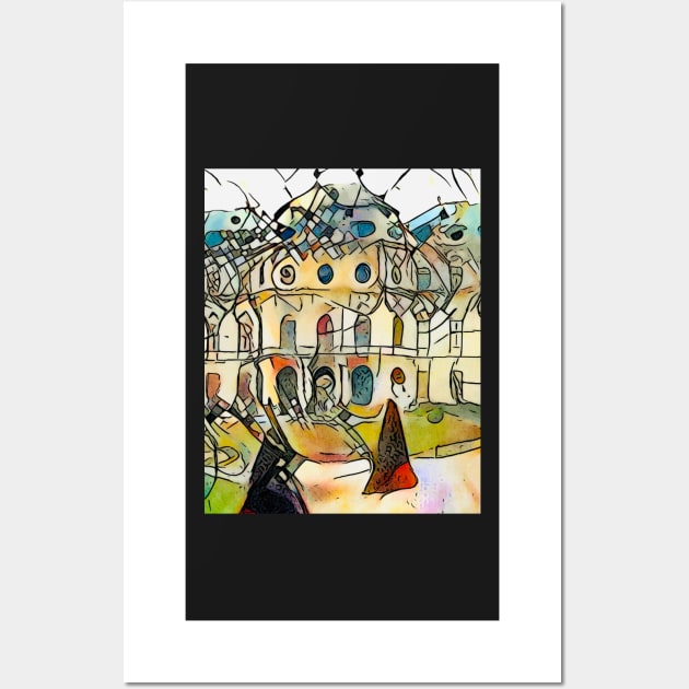 Kandinsky meets Belvedere Palace (1) Wall Art by Zamart20